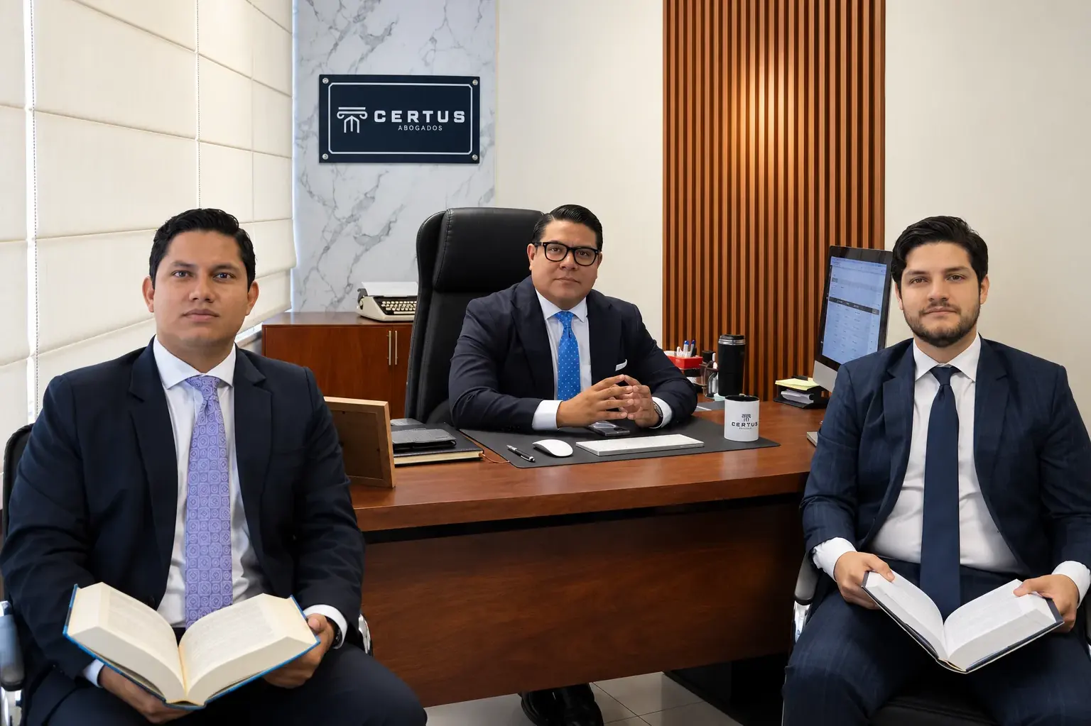 Equipo de Certus Abogados reunido para analizar un caso